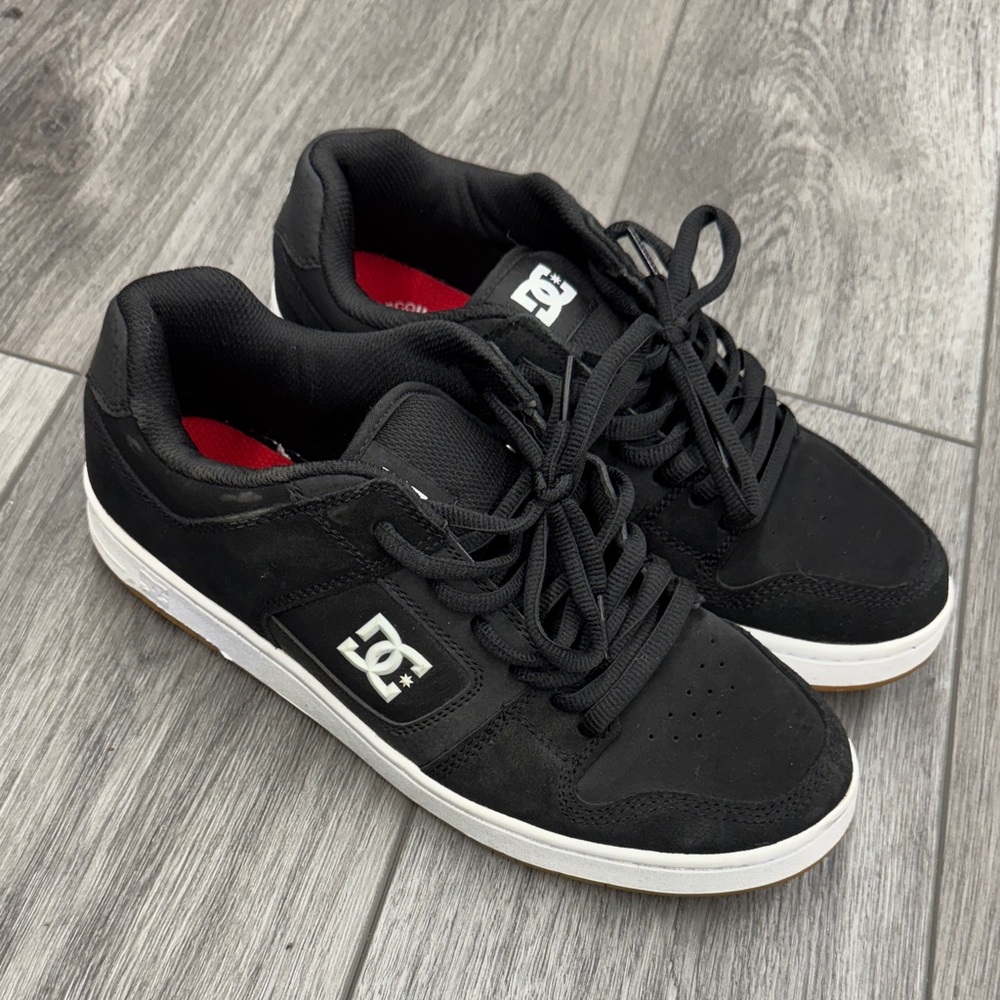 DC Men's Black and White Sneakers
